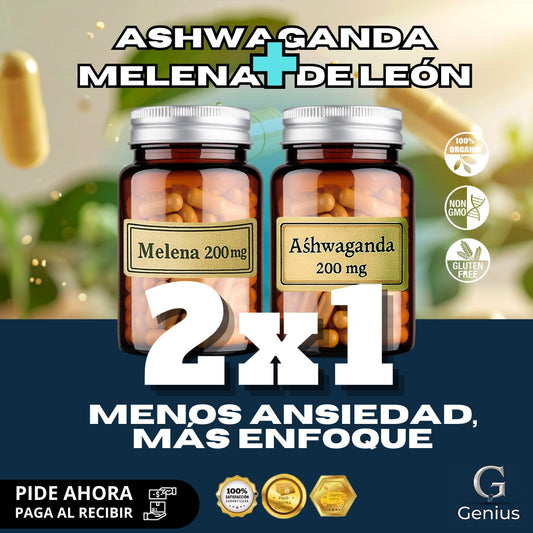2X1 - Melena de León + Ashwagandha